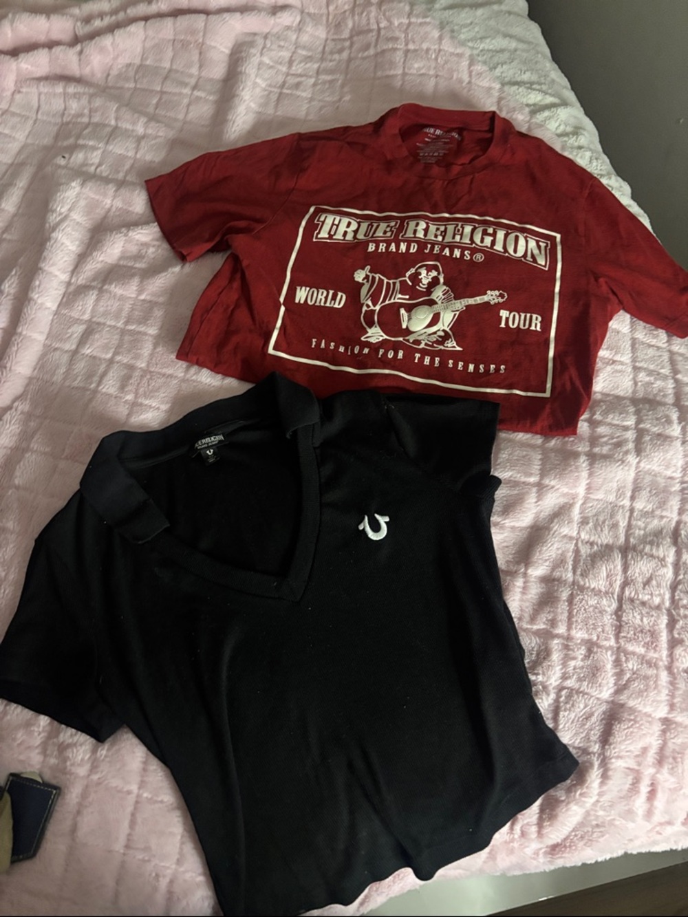 Womans True Religion tops (both)